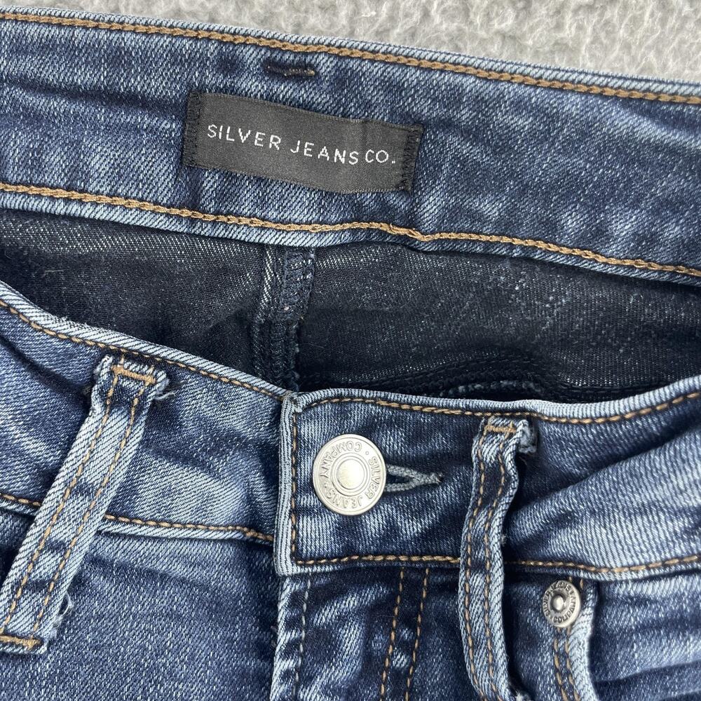 Silver Jeans Co Jeans Womens 27 x29 Blue Avery Skinny Mid Rise Stretch Denim - Picture 8 of 12
